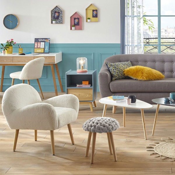 Σκαμπό (Φ39x42.5) A-S Cosy Grey 157198A