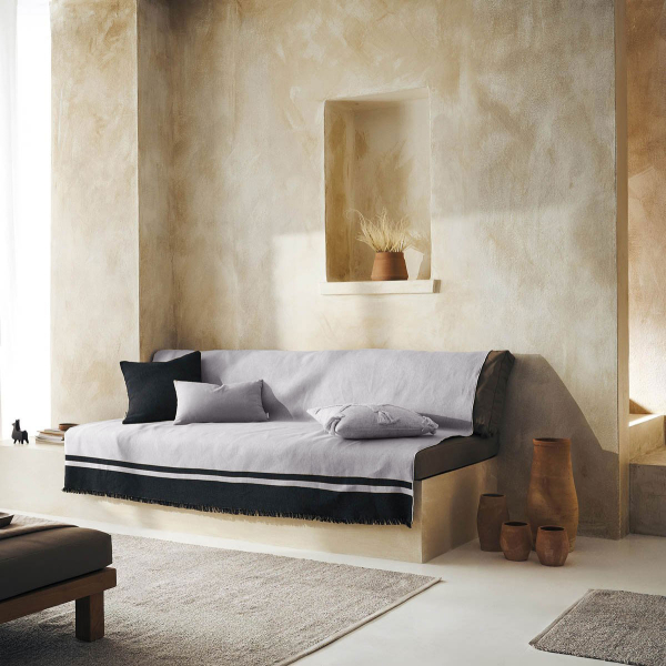 Ριχτάρι Τριθέσιου Καναπέ 2 Όψεων (180x310) Gofis Home Marian Oil Black 336/14