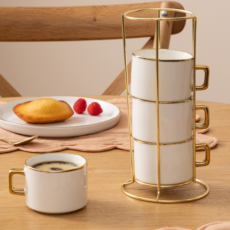 Φλυτζάνια Καφέ 170ml Με Σταντ (Σετ 4τμχ) S-D Arya 188832