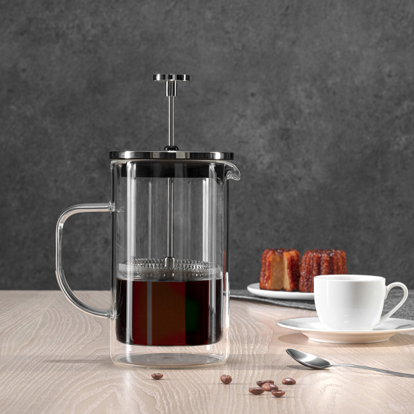 Καφετιέρα Γαλλικού Χειρός Με Έμβολο 600ml S-D Clea 176998