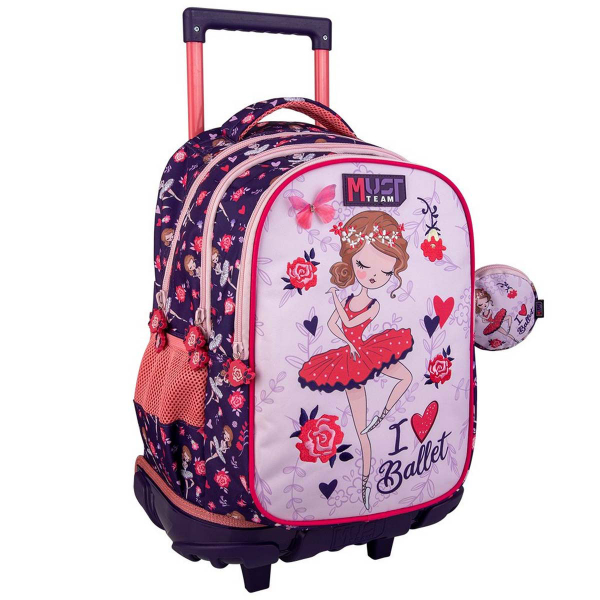 Σχολική Τσάντα Τρόλεϊ Δημοτικού (34x20x45) Must I Love Ballet 000586195