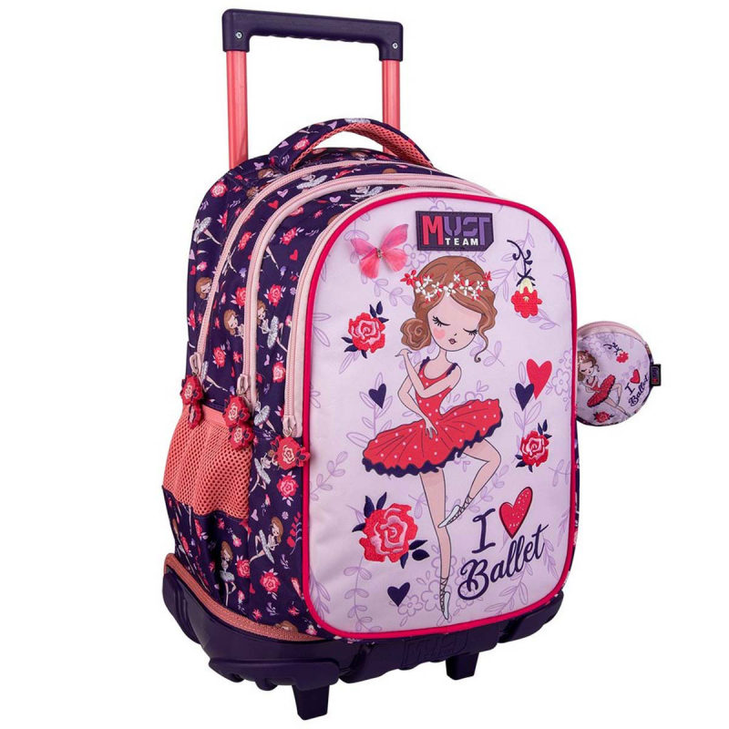 Σχολική Τσάντα Τρόλεϊ Δημοτικού (34x20x45) Must I Love Ballet 000586195