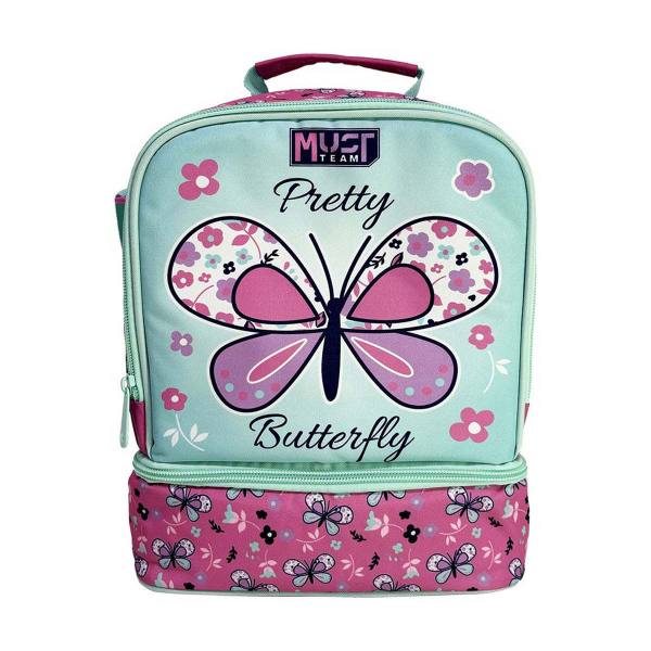 Ισοθερμική Τσάντα Φαγητού (22x16x28) Must Pretty Butterfly 000586298