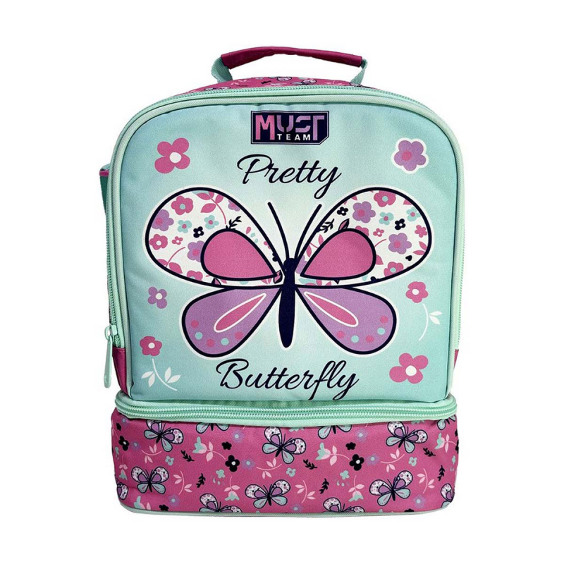 Ισοθερμική Τσάντα Φαγητού (22x16x28) Must Pretty Butterfly 000586298