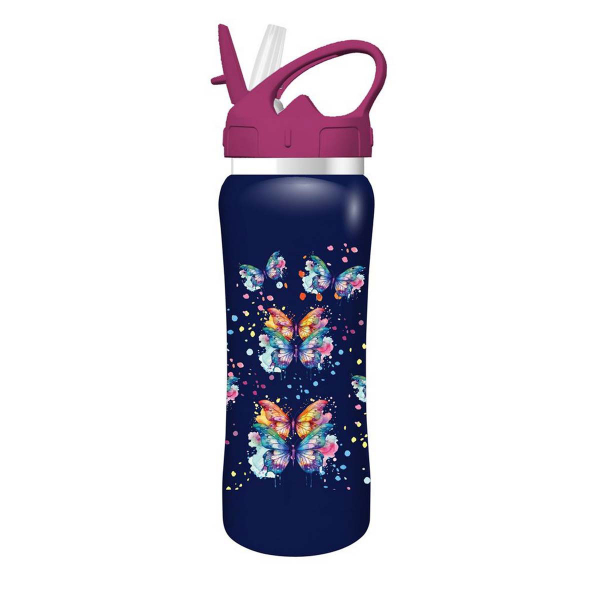 Φαγητοδοχείο 800ml & Παγούρι 500ml Must Butterfly 000586471