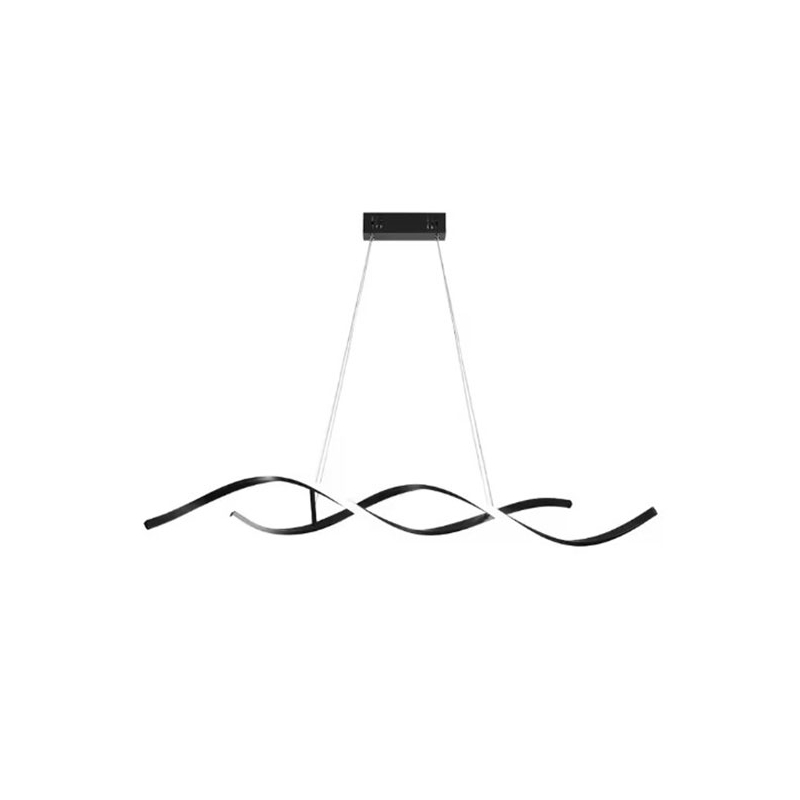 Φωτιστικό Οροφής Δίφωτο LED 3 CCT Homelighting Queen Black 77-50646