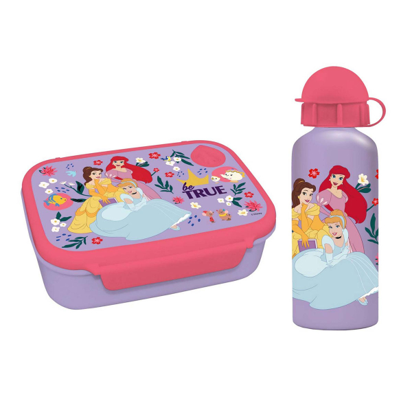 Φαγητοδοχείο 800ml & Παγούρι 500ml Must Princess 000564405