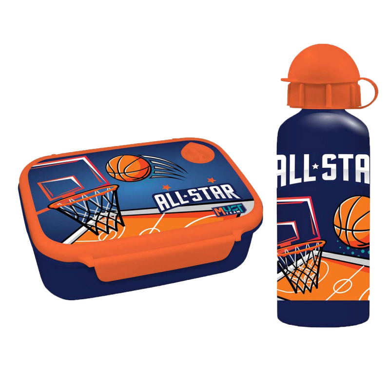 Φαγητοδοχείο 800ml & Παγούρι 500ml Must Basketball 000586462