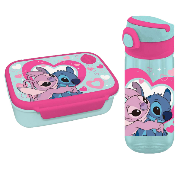 Φαγητοδοχείο 800ml & Παγούρι 500ml Must Lilo & Stitch 000565109