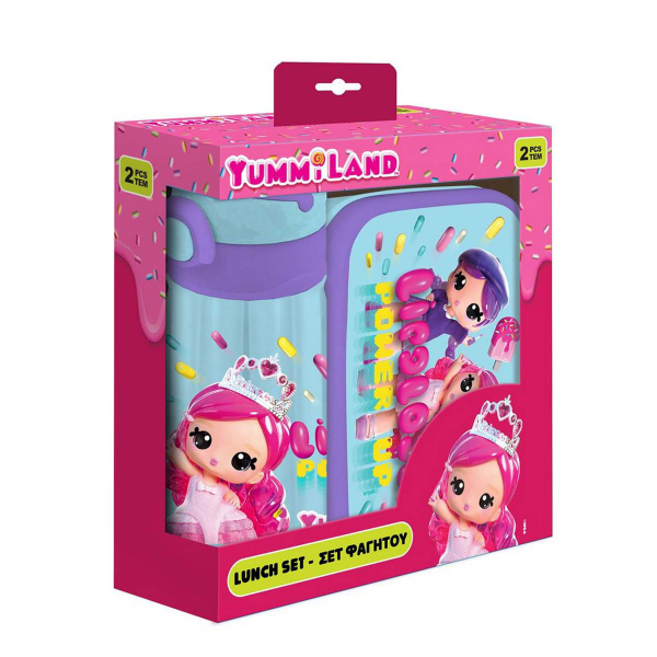 Φαγητοδοχείο 800ml & Παγούρι 500ml Must Yummiland 000390104