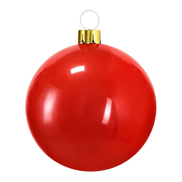 Χριστουγεννιάτικη Μπάλα Φουσκωτή (Φ65) K-M Red 491030290