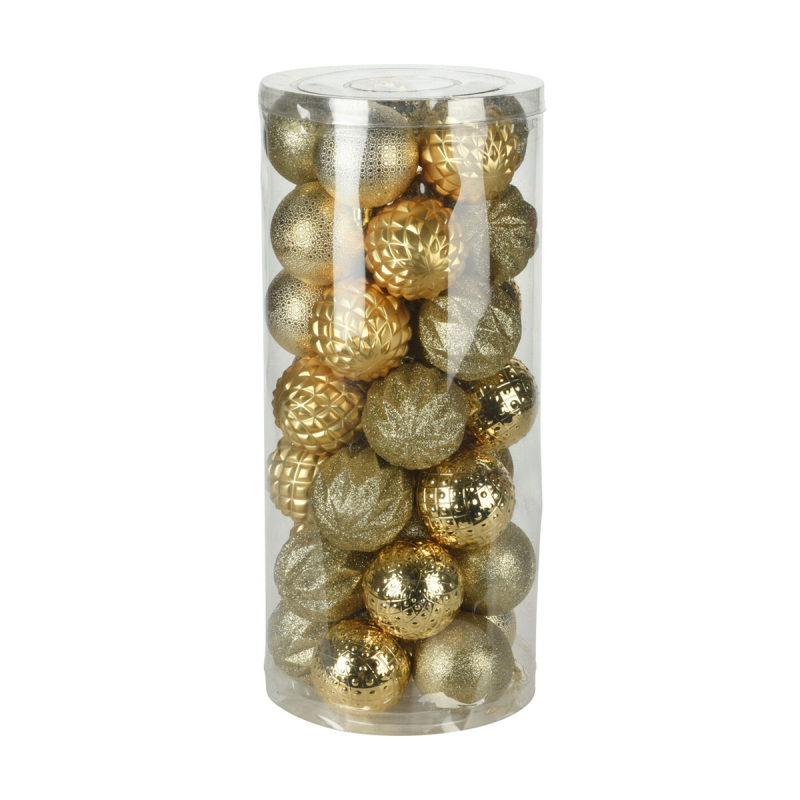 Χριστουγεννιάτικες Μπάλες (Σετ 35τμχ) K-M Gold AVS101700