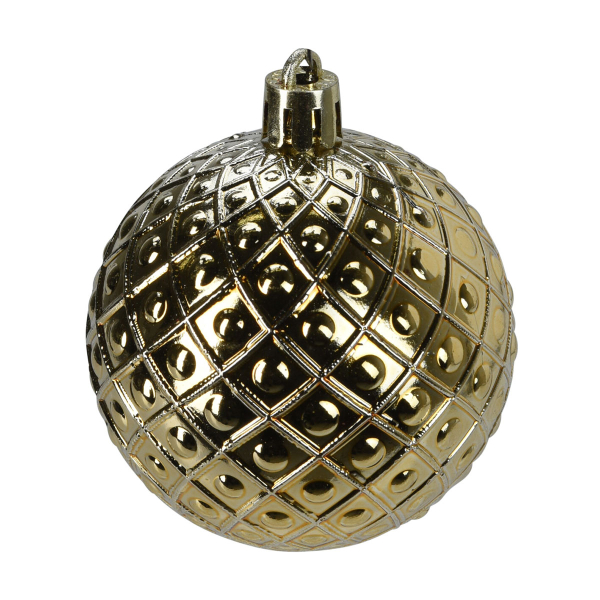 Χριστουγεννιάτικες Μπάλες (Σετ 35τμχ) K-M Gold AVS101700