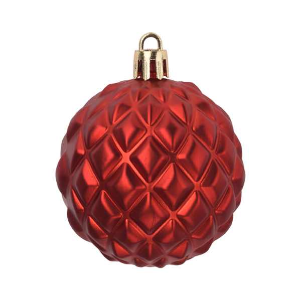 Χριστουγεννιάτικες Μπάλες (Σετ 35τμχ) K-M Red AVS101720