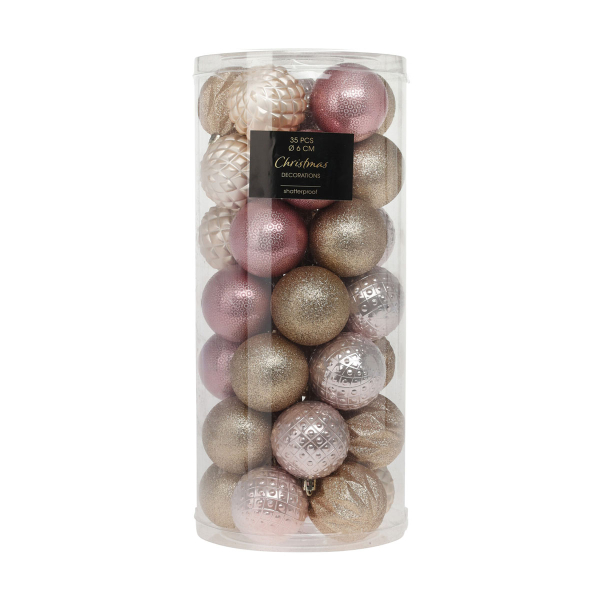 Χριστουγεννιάτικες Μπάλες (Σετ 35τμχ) K-M Pretty AVS101730