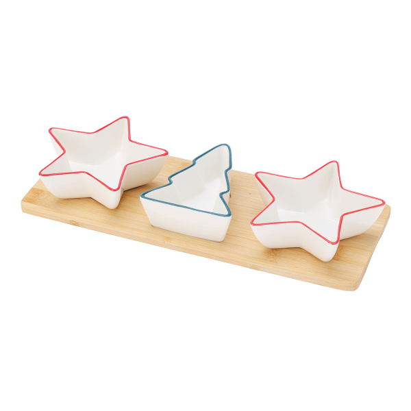 Χριστουγεννιάτικη Ορντεβιέρα Σερβιρίσματος 3 Θέσεων (38x12.5x6) K-M 210001190