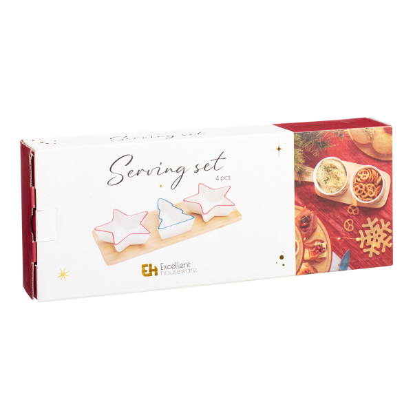 Χριστουγεννιάτικη Ορντεβιέρα Σερβιρίσματος 3 Θέσεων (38x12.5x6) K-M 210001190