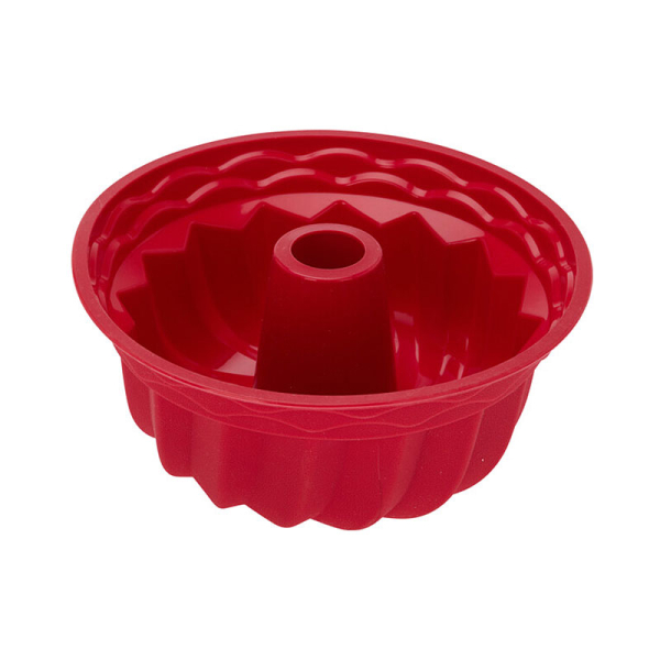 Χριστουγεννιάτικη Φόρμα Κέικ Σιλικόνης Στρογγυλή (Φ24x10.5) K-M 170492970 (Τυχαία Επιλογή Χρώματος)