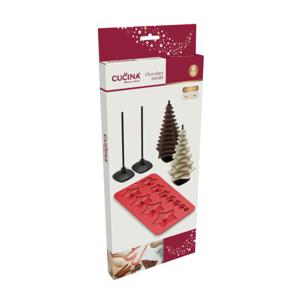Χριστουγεννιάτικη Φόρμα Σιλικόνης Με Στάντ Για 11 Σοκολατάκια (27x14x1) K-M 170492960
