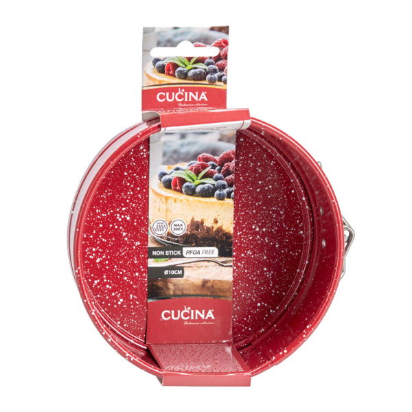 Φόρμα Κέικ Στρογγυλή Αποσπώμενη (Φ10.5x4.5) K-M 170492710 (Τυχαία Επιλογή Χρώματος)