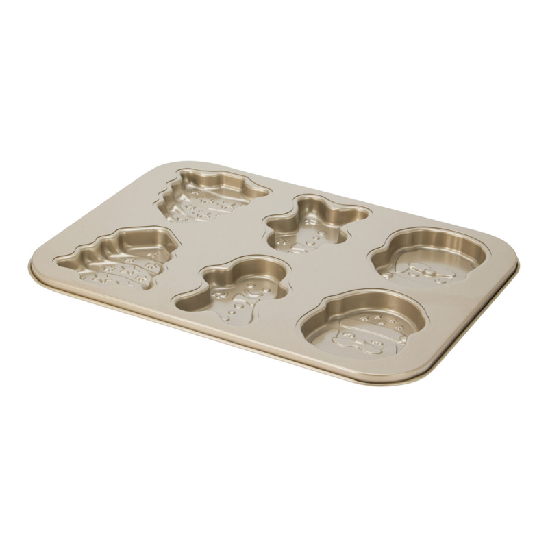 Χριστουγεννιάτικη Φόρμα Για 6 Κεκάκια (33.5x26.5x2.5) K-M 170492810