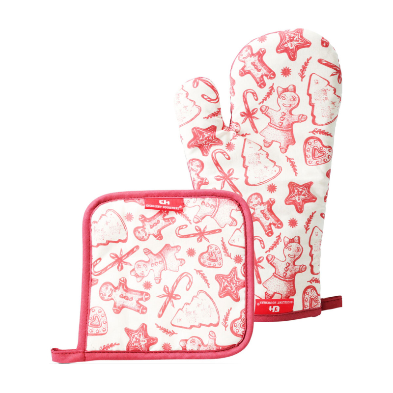 Χριστουγεννιάτικο Γάντι + Πιάστρα Κουζίνας (Σετ) K-M 170492510