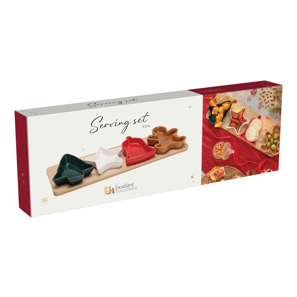 Χριστουγεννιάτικη Ορντεβιέρα Σερβιρίσματος 4 Θέσεων (39x12x3.5) K-M 278001110