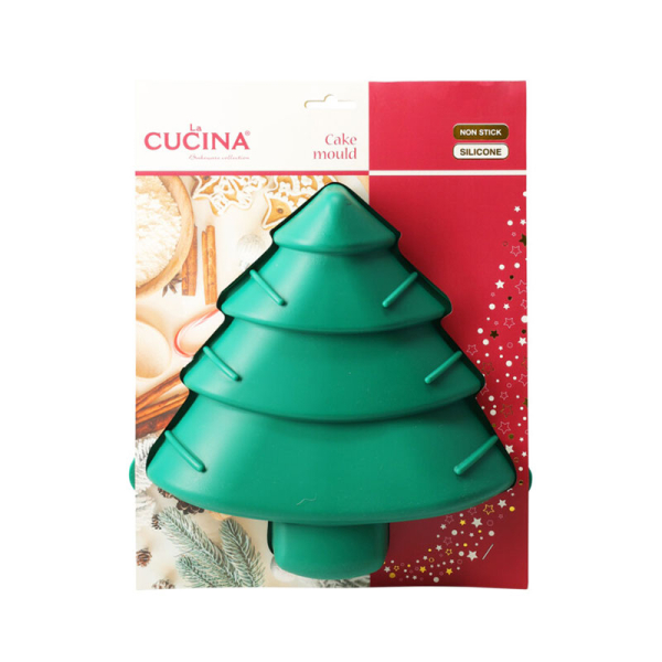 Χριστουγεννιάτικη Φόρμα Κέικ Σιλικόνης (24x27x4) K-M Xmas Tree Red 170492980 (Τυχαία Επιλογή Χρώματος)