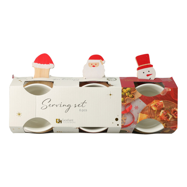 Χριστουγεννιάτικα Μπωλ Σε Βάση (6τμχ) K-M 278001120