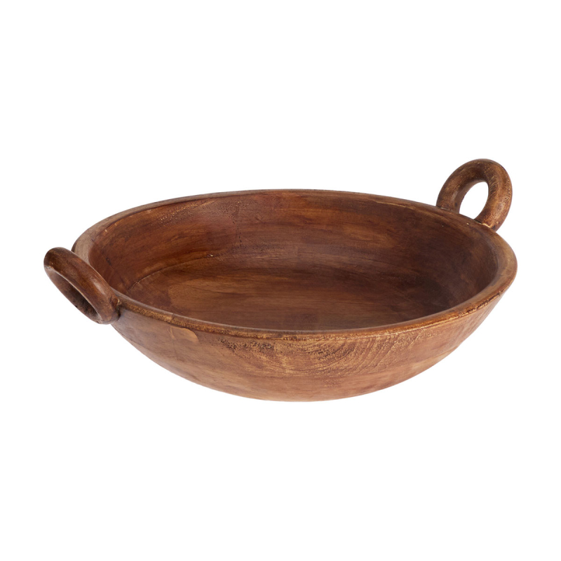 Διακοσμητικό Μπωλ (30x35x9) K-M Wood Dark A55500310