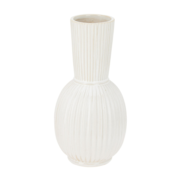 Διακοσμητικό Βάζο (Φ9.5x20) K-M Cream APF670210
