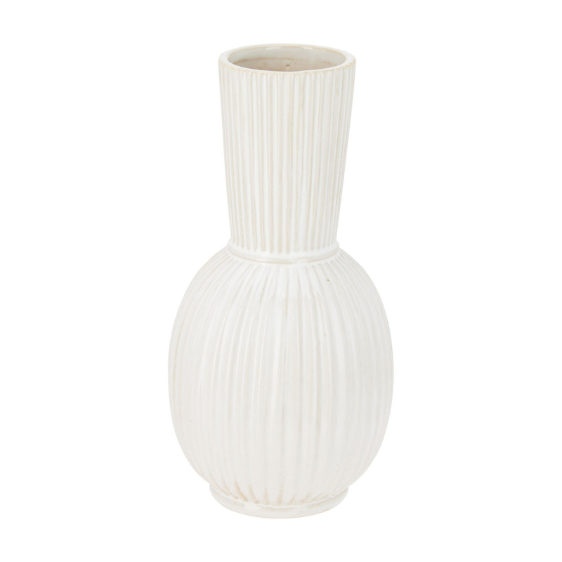 Διακοσμητικό Βάζο (Φ9.5x20) K-M Cream APF670210