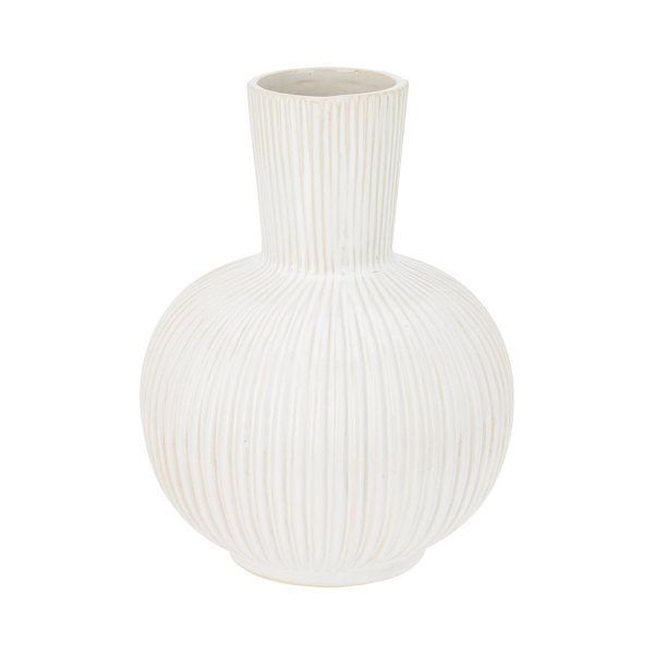 Διακοσμητικό Βάζο (Φ16x21) K-M Cream APF670220