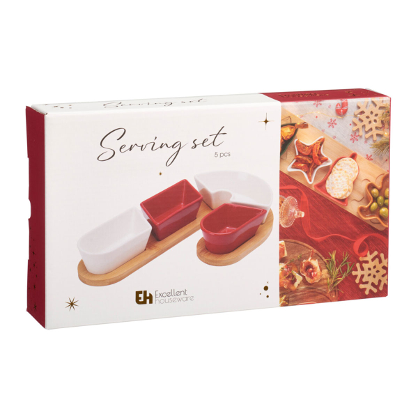 Χριστουγεννιάτικη Ορντεβιέρα Σερβιρίσματος 4 Θέσεων (29x17x4.5) K-M Candy Cane 210001390