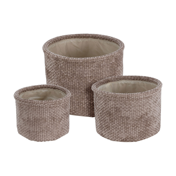 Καλάθια Αποθήκευσης (Σετ 3τμχ) K-M Brown AAE444240