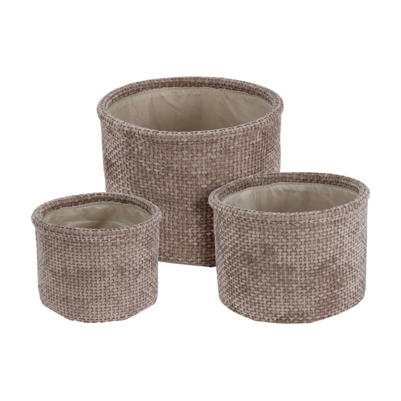 Καλάθια Αποθήκευσης (Σετ 3τμχ) K-M Brown AAE444240