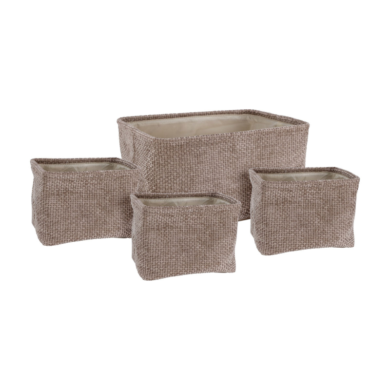 Καλάθια Αποθήκευσης (Σετ 4τμχ) K-M Brown AAE444290