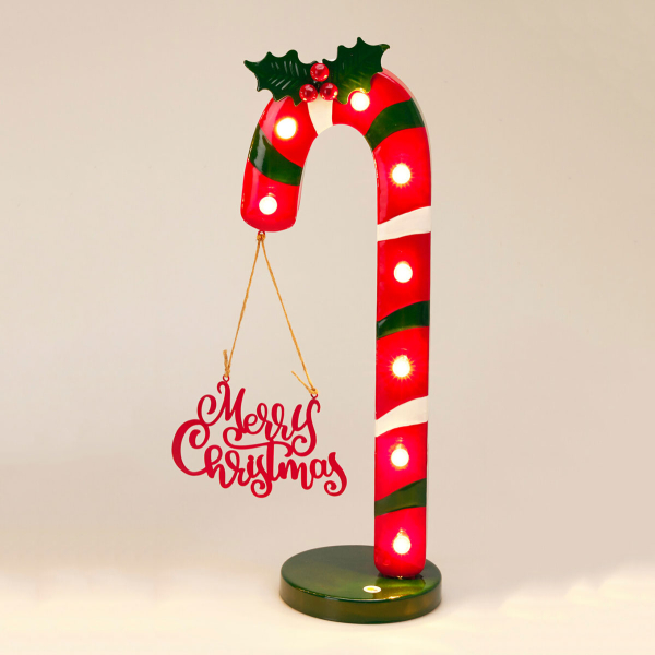 Χριστουγεννιάτικο Διακοσμητικό Με Led (25x14x47) K-M Candy Cane  ALX913700