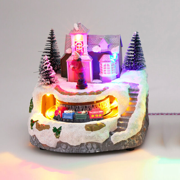 Χριστουγεννιάτικο Χωριό Με Led & Κίνηση (12.8x12x13) K-M Boy ACD911620