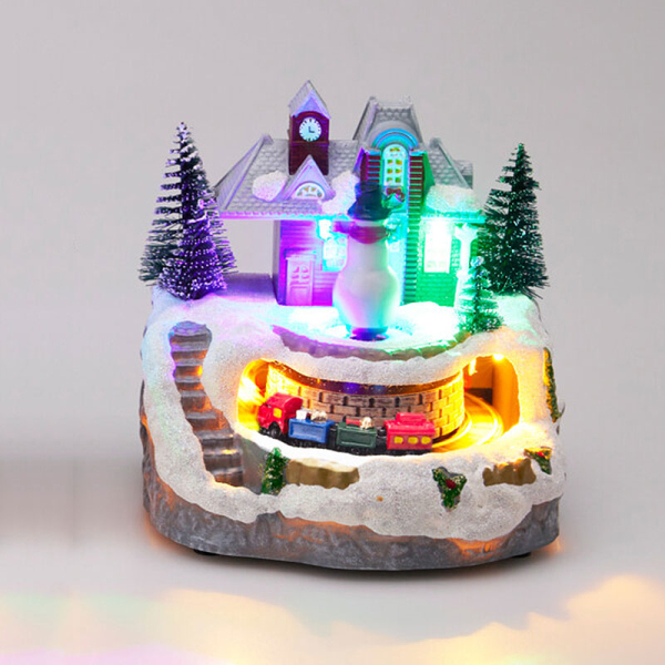 Χριστουγεννιάτικο Χωριό Με Led & Κίνηση (12.8x12x13) K-M Snowman ACD911620