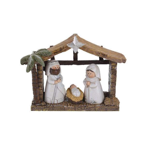 Φάτνη Με 3 Φιγούρες (13.5x5x11) K-M Brown ALX609010