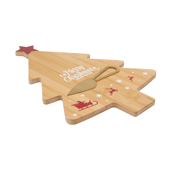 Χριστουγεννιάτικο Πλατώ Σερβιρίσματος (31x22x1) & Μαχαίρι K-M Red 210001140