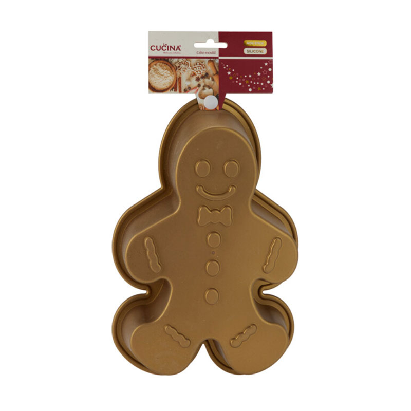 Χριστουγεννιάτικη Φόρμα Κέικ Σιλικόνης (24x21x45) K-M Gingerman 170492920