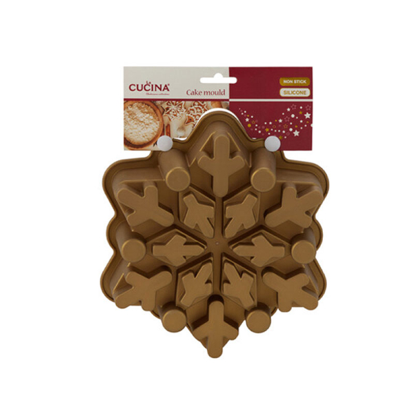 Χριστουγεννιάτικη Φόρμα Κέικ Σιλικόνης (24x21x45) K-M Snowflake 170492920