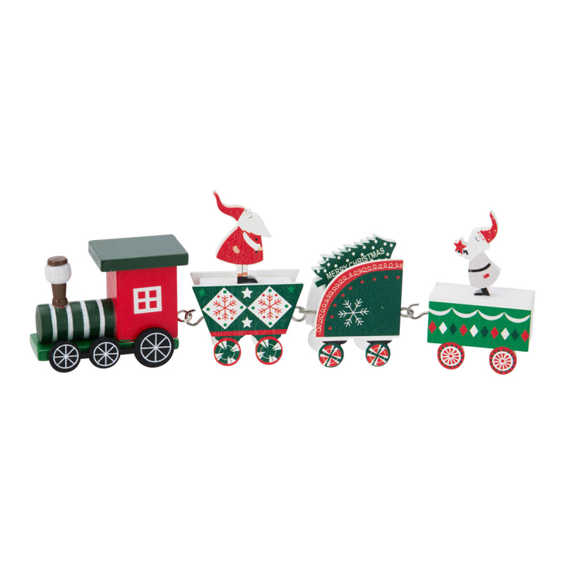 Χριστουγεννιάτικο Διακοσμητικό Τρενάκι (18.5x2.5x6) K-M Santa GML001050