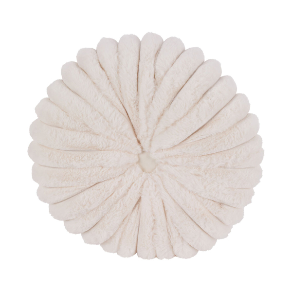 Διακοσμητικό Μαξιλάρι Γούνινο (Φ35x10) K-M Off White AAE823000