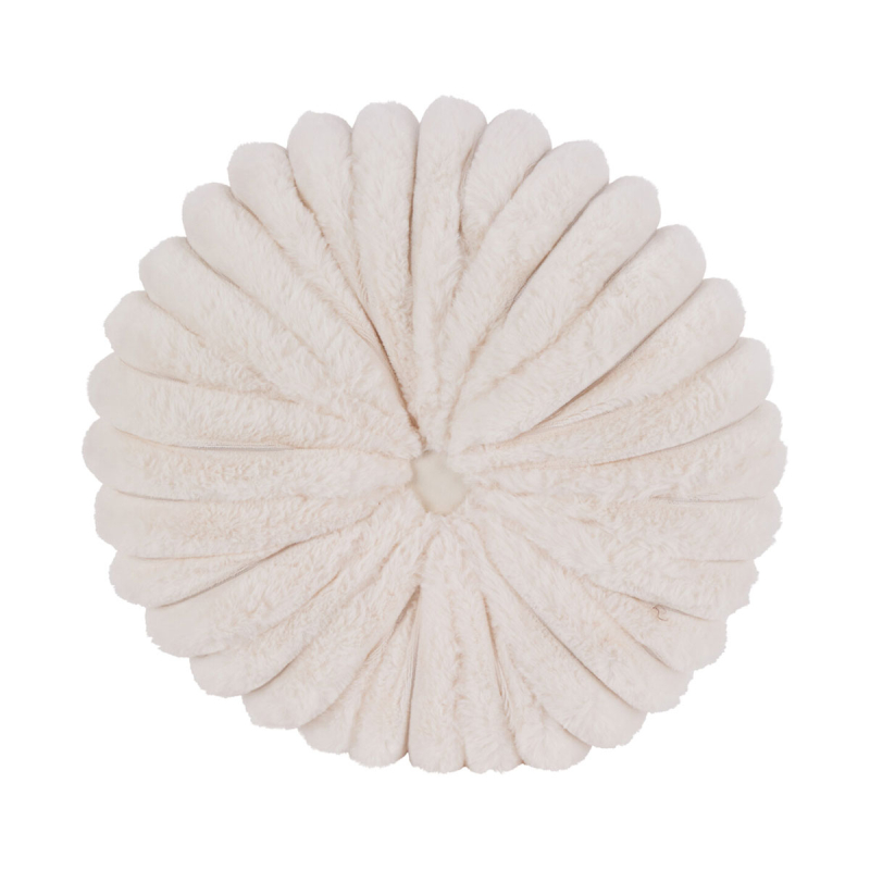 Διακοσμητικό Μαξιλάρι Γούνινο (Φ35x10) K-M Off White AAE823000