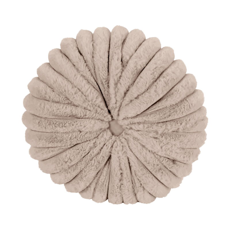 Διακοσμητικό Μαξιλάρι Γούνινο (Φ35x10) K-M Beige AAE823000