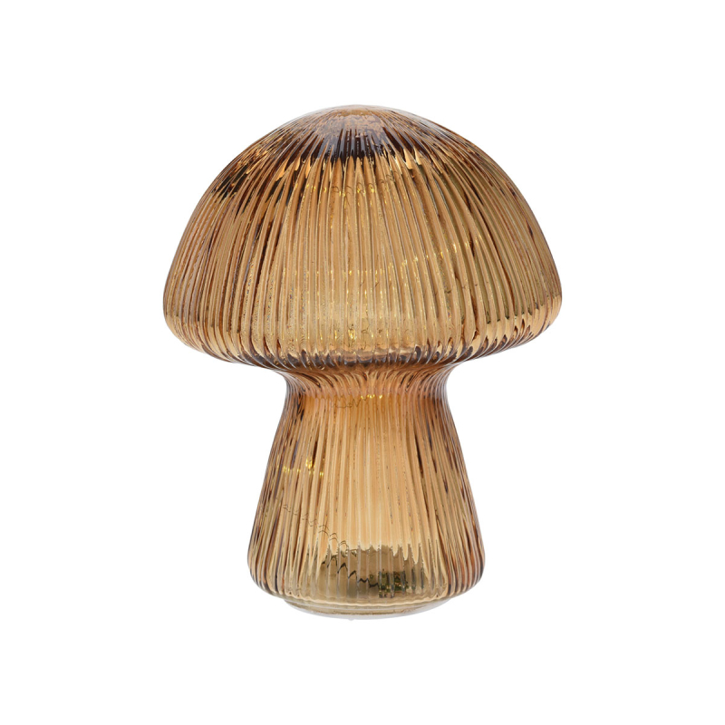 Διακοσμητικό Φωτιστικό LED Με Μπαταρία (Φ11.8x14.6) K-M Mushroom Caramel ADG000010