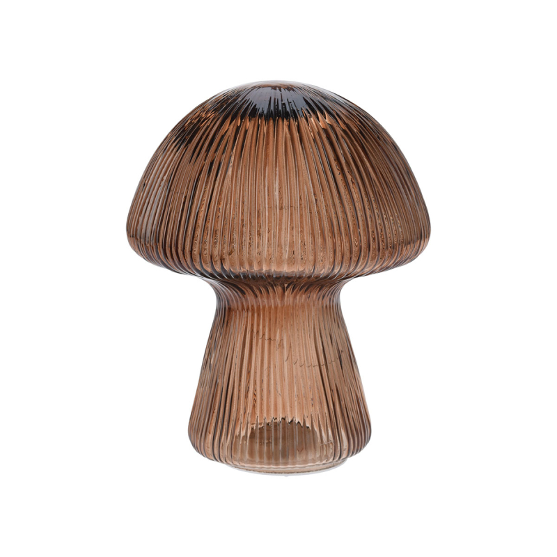 Διακοσμητικό Φωτιστικό LED Με Μπαταρία (Φ11.8x14.6) K-M Mushroom Dark Coffee ADG000010